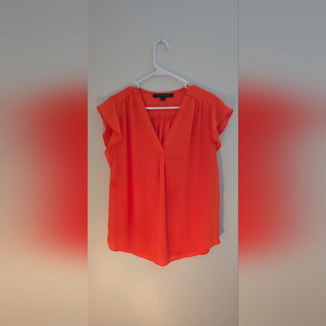 Cynthia Steffe Orange Blouse